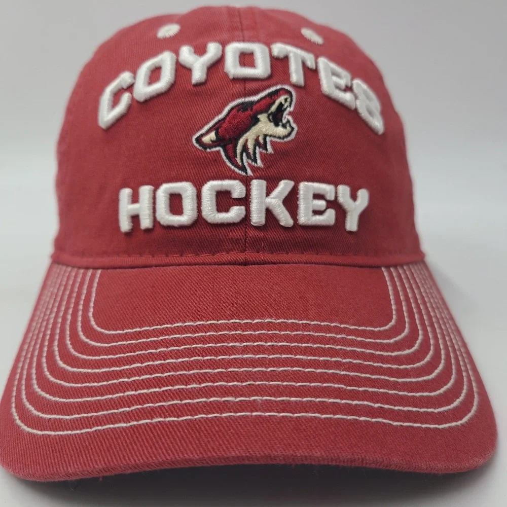 Arizona Coyotes Hat Strapback Reebok Red‎ White NHL Hockey Logo Center Ice Men